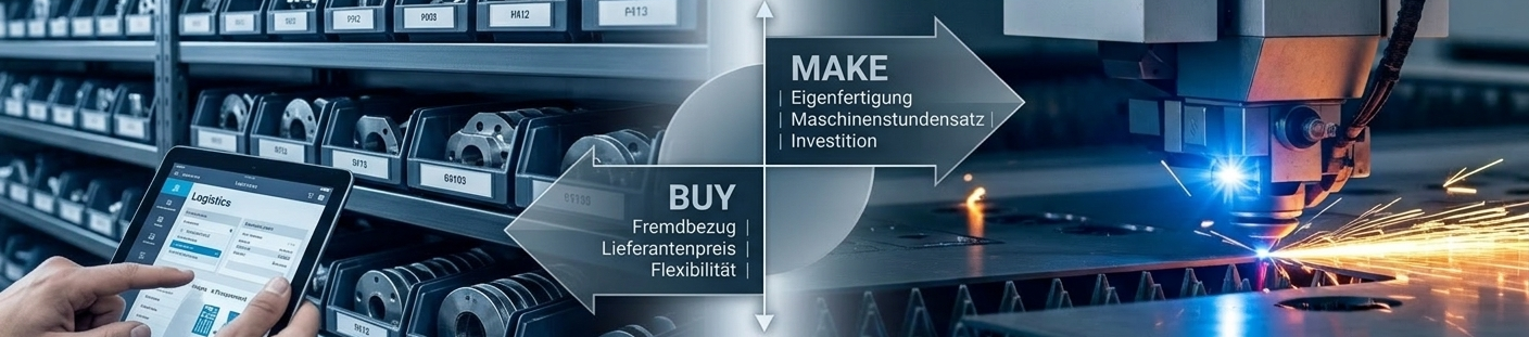Blechteile Make or Buy: Eigenfertigung vs. Zukauf