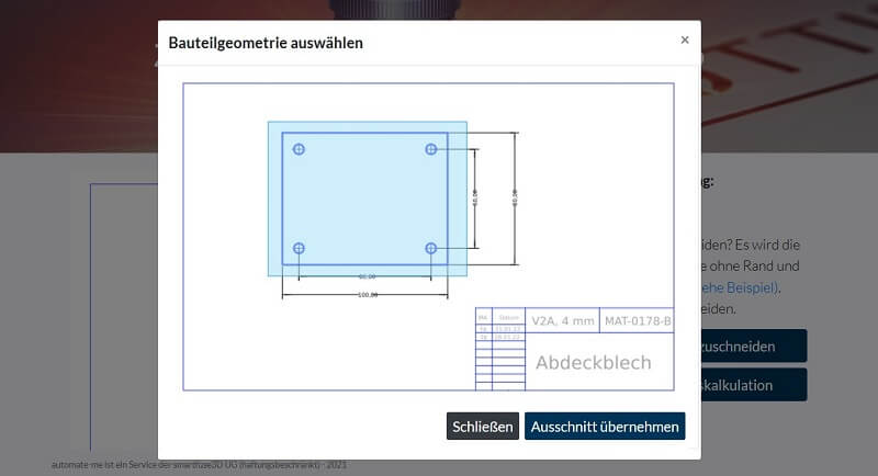 DXF und DWG Zeichnungen online bearbeiten